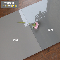 Simple modern light pure gray tile 600 × 600 vitrified brick guest restaurant polished tile 800 non-slip floor tile