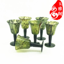 Wine Spring Night Cup Gansu specially produced Qilian ink jade tattoo Yuwu Changyu wine cup household