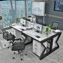 Staff desk computer desk 2 6 four 4-bit Office station minimalist modern screen deck table and chair