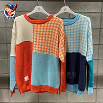 South Korea Direct Mail MARKM2021 New Style Chiroe Sweater Mens and Womens Contrast Pullover Tide Tide ins