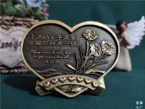  Home accessories Desktop decoration gifts Caide women resin painted imitation copper retro knickknacks