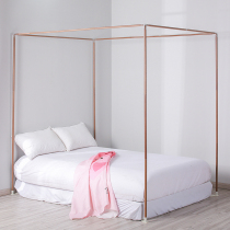 Customized separate court mosquito net bracket stainless steel thickened and thickened 1 2 four-column single sale 1 5 meters 1 8m