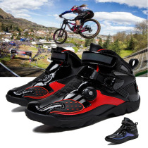 Professional mountain bike riding shoes mens and womens high-top thickened warm winter lock-free road non-lock non-slip hard bottom bicycle shoes
