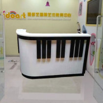 Light paint art training front desk kindergarten bar early education center reception desk piano button checkout counter customization