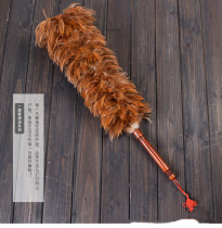 Feather duster pure manual dust removal artifact car household ash removal non-hair telescopic thickening cleaning Zen blanket