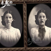 Halloween Chamber of Secrets Escape Haunted House Bar KTV Decoration 3D Human Ghost Face Horror Scary Photo Frame Magic Props