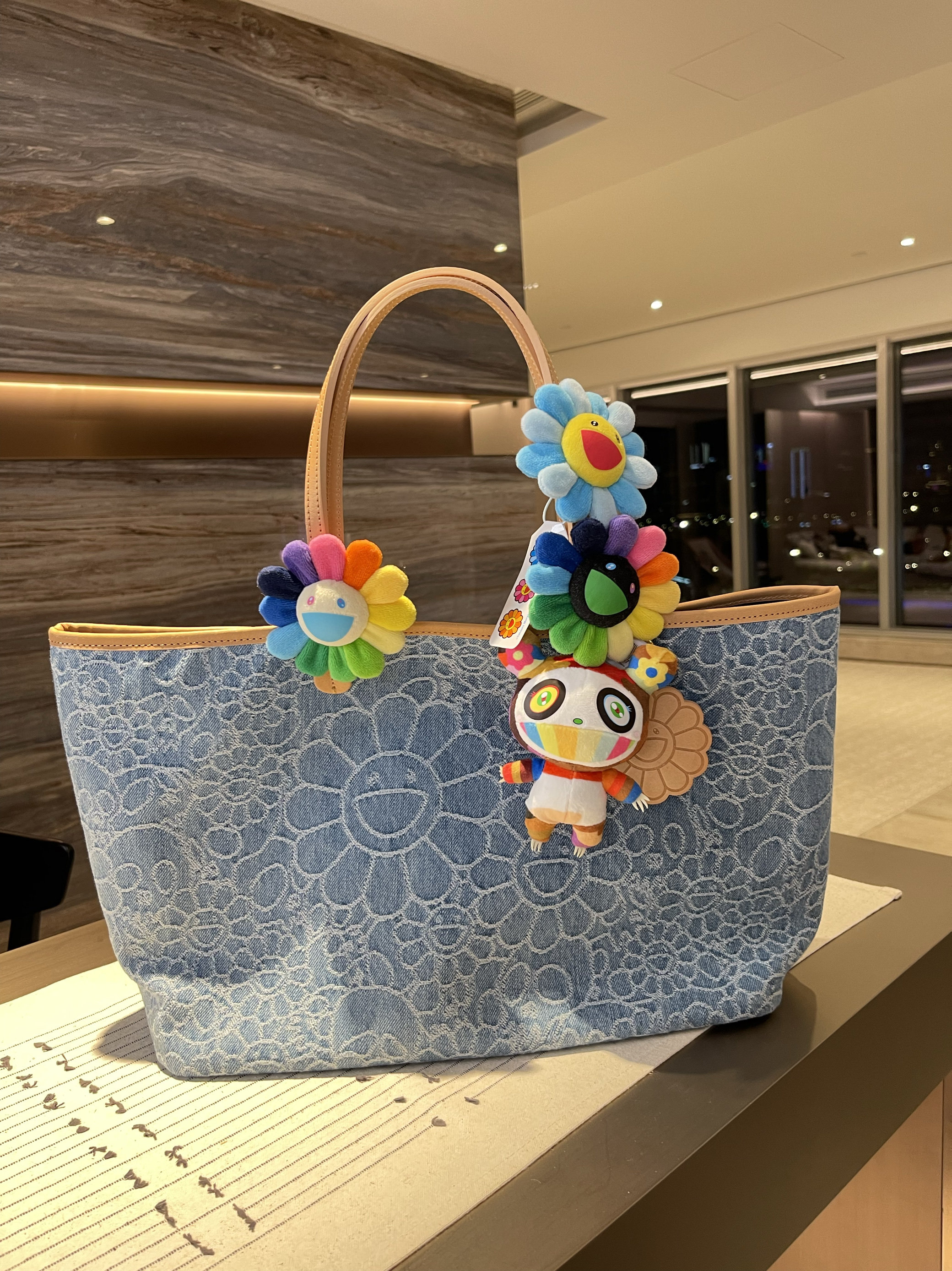 村上隆 Flower Quilting mini Bag Black 路易威登× 村上隆 Flower Quilting mini Bag Black 村上隆Speedy 20 手袋-