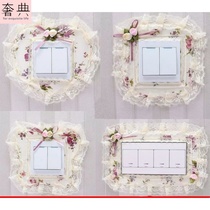 10 dress switches Decorative Wall Stickers Protective Sleeves Domestic Sockets Decorative Lace Frames Modern Minimalist Nordic Wind Stickers
