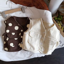 The hitch is very FEEL ~ autumn winter New products Childrens baby overalls Machia girls autumn clothes small jacket 2020 Korean version