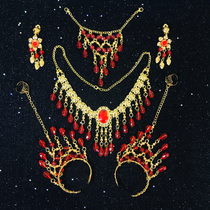 New Indian dance accessories stage Watch performance Jewelry necklace earrings bracelet headdress jewelry belly dance