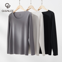 Xinjiang Changsuede cotton autumn clothes men wearing no marks and low round collar long sleeves T-shirt bottom-shirt warm blouse underwear upper body