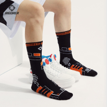 Prospective 2021 new long barrel basketball socks competition training professional wear-resistant shock-absorbing breathable high-top towel sports socks