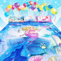 Home Blanket Ice and Snow Mermaid Princess Flange blanket Spring and summer air conditioning by primary and secondary school students lunch break blanket