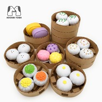 Non-woven simulation steamer buns Daquan steamed bread package set food model kindergarten manual work