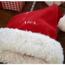 Christmas lamb cashmere Christmas hat children adult hat wide brim can be customized embroidered