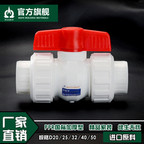 4 points and 6 points 20PPR full plastic double valve double-head valve valve PPR water pipe joint