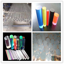 High transparent solid acrylic rod Crystal Rod colored organic glass rod acrylic bubble round rod