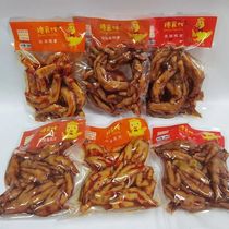 Greedy food replacement brand new packaging garlic spicy duck paw chicken feet soy sauce chicken feet 348 grams marinated food