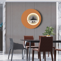 Modern light luxury living room three-dimensional lighting wall metal decoration bedroom dining room wall pendant model room decoration