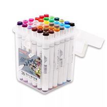 36 color double head triangle marker 48 color oily water soluble double head marker hand painted color marker pen