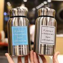 Thermos cup large capacity outdoor portable simple 304 stainless steel men and women tea cup with filter pot