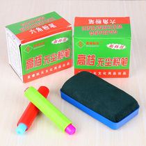 Household color white 100 childrens teaching teachers special safety and harmless dust-free large chalk set blackboard newspaper