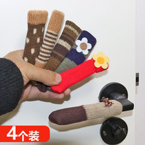 Door handles the gloves in the door to door security door handles protective sleeves Knitted Wool cord not anti-static winter