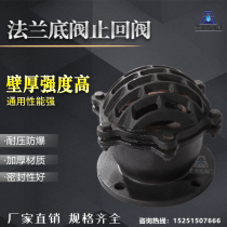 H42X-2 5 10 flange bottom valve one-way cast iron water pump check valve stainless steel bottom valve DN40506580