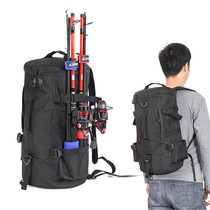 23L multifunction luja combined bag fishing gear double shoulder backpack fishing bag fishing rod single shoulder inclined satchel fishing gear