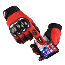 Motorcycle Locomotive Protection Full Finger Gloves Male Protection Rider Long Finger Outdoor Sport Breathable Semi-finger Mens Four Seasons