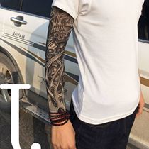 Summer Thin flower arm Ice sleeves sunscreen Anti-UV men and women Arms Fashion Trends 100 Hitch a long sleeve jacket