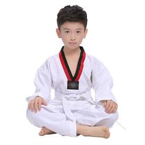 Childrens Taekwondo clothing for men and women practice long sleeve adult Muay Thai Taekwondo clothes can be printed word training performance clothing