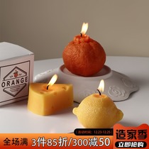 Nordic ins Net red ugly orange fruit scented candle home candlelight dinner romantic fragrance photo decoration ornaments
