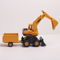 Multifunction child digger engineering car inertia will run small toy boy baby excavator tipping bucket trailer truck
