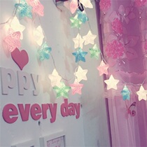 led stars small lights flashing lights string childrens tent birthday layout room dormitory hanging bed decorative battery model