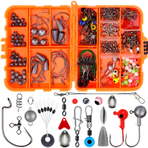 Wee and 257 pieces Luya fish hook accessories suit Texas fishing group Sea fishing kit Fishing Kit Cross-border Fishing