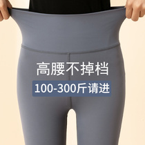 Big code hit bottom pants woman fat mm200 catty yoga gym with hip high waist spring and autumn slim fit with skinny shark pants