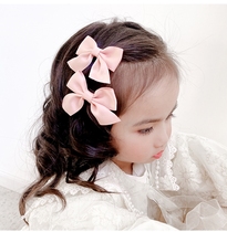 Hair accessories sweet candy color new children bow hairclip 1 pair 05