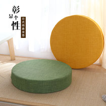 Fabric futon cushion thickened balcony bay window tatami cushion linen living room floor cushion meditation cushion