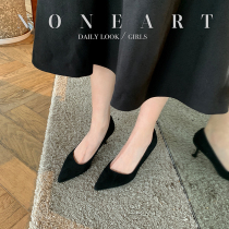 (sheii Suyin Yin) commuter BI preparation ~ fa-style base Oblique Shallow Mouth with high heel Shoes Women Single Shoes
