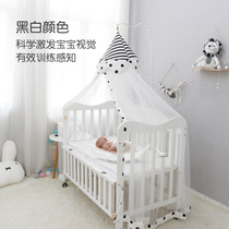 Aidolo baby bed mosquito net universal baby mosquito net cover foldable newborn portable floor bracket yurt