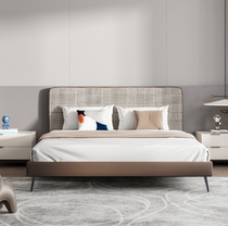 Thousand bird grid bed light luxury simple small Apartment 1 5 m bed ins Wind bedroom Master Bedroom 1 8 m big bed net red bed