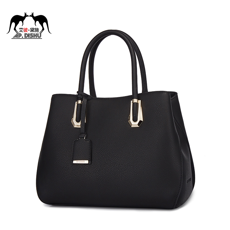 Ladies bag 2018 new leather handbags handbags cowhide simple atmosphere dinner fashion brand middle-aged bag