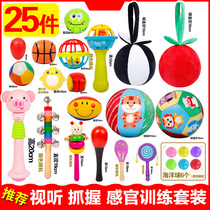 Newborn 0-1 year old baby eyesight training red ball baby hand can bite grasp training toy educational early education