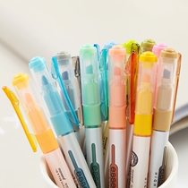 SOFT series Highlighter monami monami soft 06017 Student draw focus color marker pen purple green yellow red luminous pen marker pen