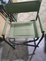 Outdoor folding chair training chair field command chair portable conference chair Oxford cloth army green chair director chair