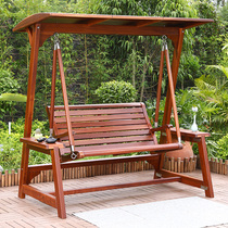 Autumn Thousands Yard Pinewood wood Wood Outdoor Garden Hanging Chair Outdoor Embalming Wood Casual Hammock Balcony Home Rocking Chair