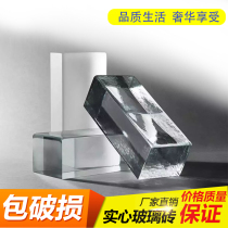 Solid transparent crystal square glass brick Bedroom bathroom partition wall Living room entrance creative screen background shower