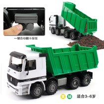 Simulation Inertia Big Number Resistant To Fall Dump Truck Transport Truck Tipping Wagon Engineering Car Boy Child Toy Model