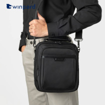 Wether Mens Single Shoulder Bag Casual Business Mens Diagonal Satchel Bag Mens Bag Commuter Backpack Large Capacity Handbag Vertical